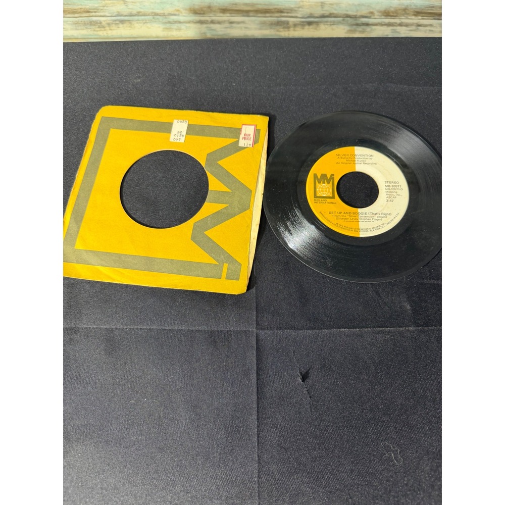 Silver Convention Get Up And Boogie 7" Vinyl 45 RPM Black Excellent Disco 1974